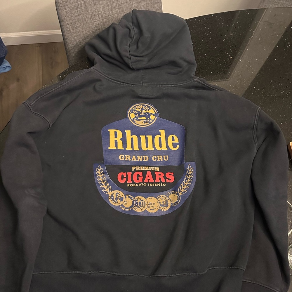 Rhude Black Graphic Hoodie